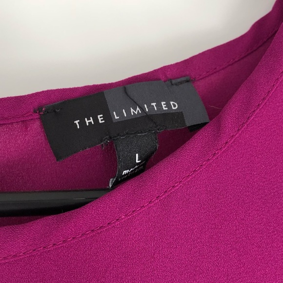 Express purple sleeveless blouse high-low - Picture 3 of 3